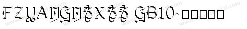 FZYANGNSXSS GB10字体转换
